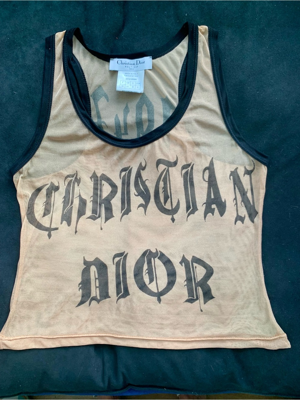 John Galliano CHristian Dior Tank Top